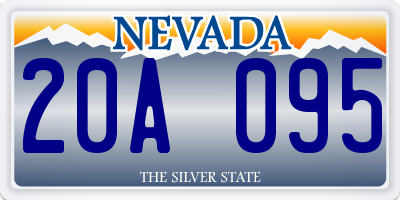 NV license plate 20A095