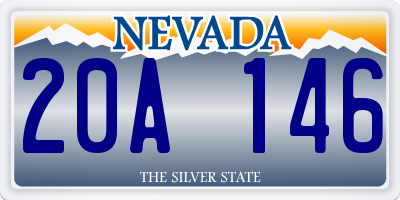 NV license plate 20A146