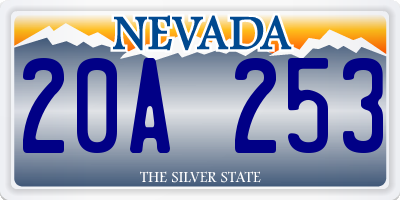 NV license plate 20A253