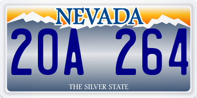 NV license plate 20A264