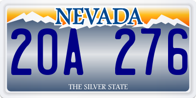 NV license plate 20A276