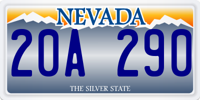 NV license plate 20A290