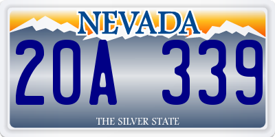 NV license plate 20A339