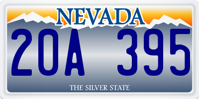 NV license plate 20A395