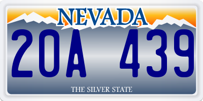 NV license plate 20A439