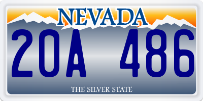 NV license plate 20A486