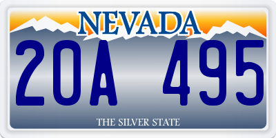 NV license plate 20A495