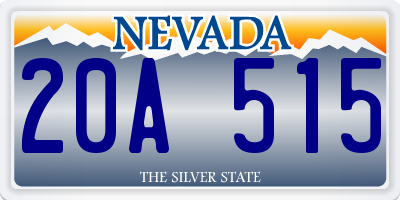 NV license plate 20A515