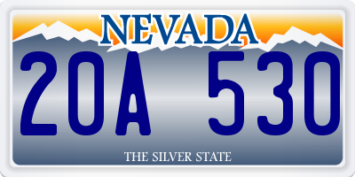 NV license plate 20A530