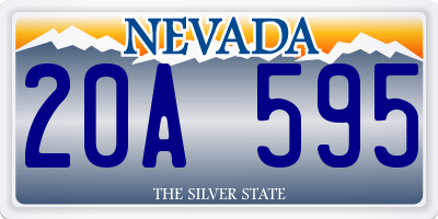 NV license plate 20A595