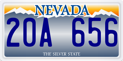 NV license plate 20A656