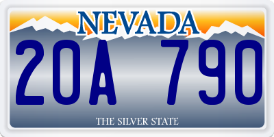 NV license plate 20A790