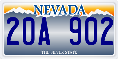 NV license plate 20A902