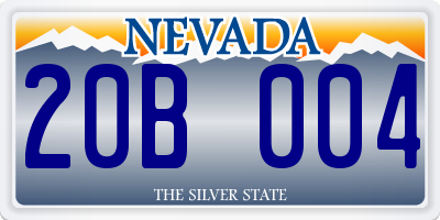 NV license plate 20B004