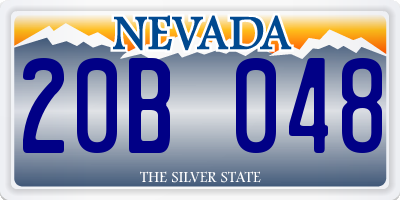 NV license plate 20B048