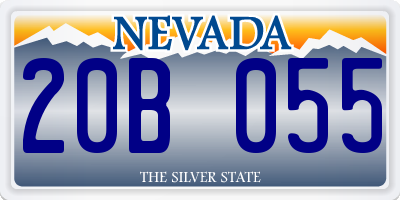 NV license plate 20B055