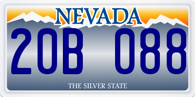 NV license plate 20B088