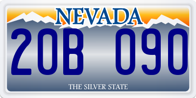 NV license plate 20B090