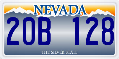 NV license plate 20B128