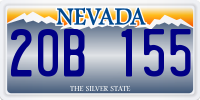 NV license plate 20B155