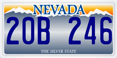 NV license plate 20B246