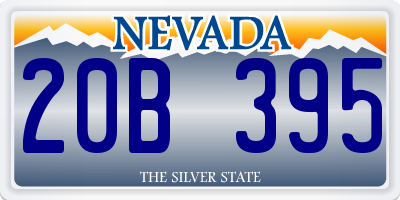 NV license plate 20B395