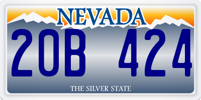 NV license plate 20B424