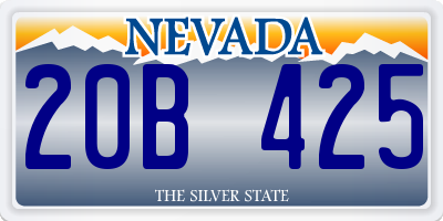 NV license plate 20B425