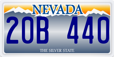 NV license plate 20B440