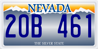 NV license plate 20B461