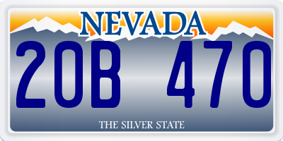 NV license plate 20B470