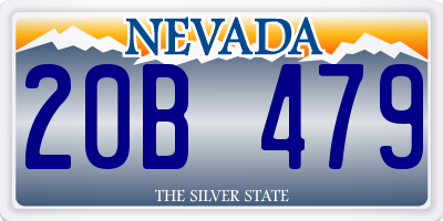 NV license plate 20B479