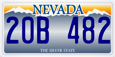 NV license plate 20B482