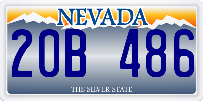 NV license plate 20B486