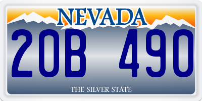NV license plate 20B490