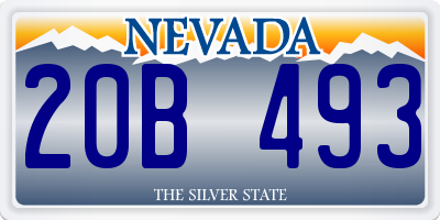 NV license plate 20B493
