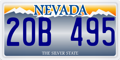 NV license plate 20B495