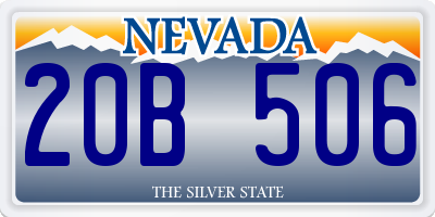 NV license plate 20B506