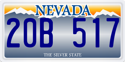 NV license plate 20B517