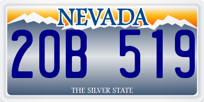 NV license plate 20B519