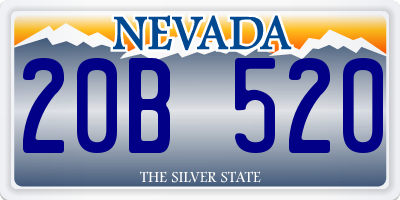 NV license plate 20B520