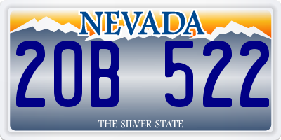 NV license plate 20B522