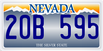 NV license plate 20B595