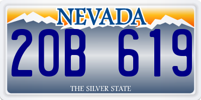 NV license plate 20B619