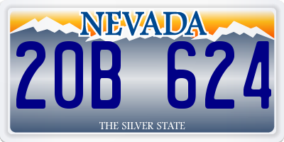 NV license plate 20B624