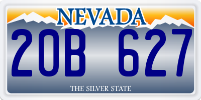 NV license plate 20B627