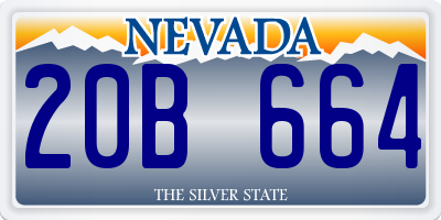 NV license plate 20B664