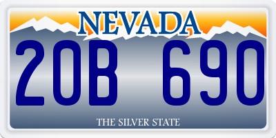 NV license plate 20B690