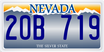 NV license plate 20B719