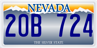 NV license plate 20B724